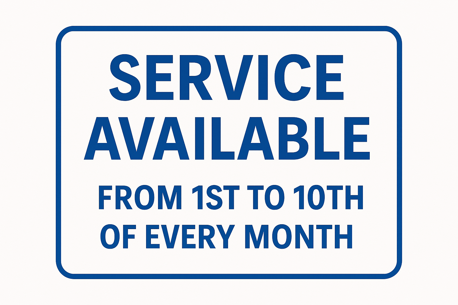 Service Not Available